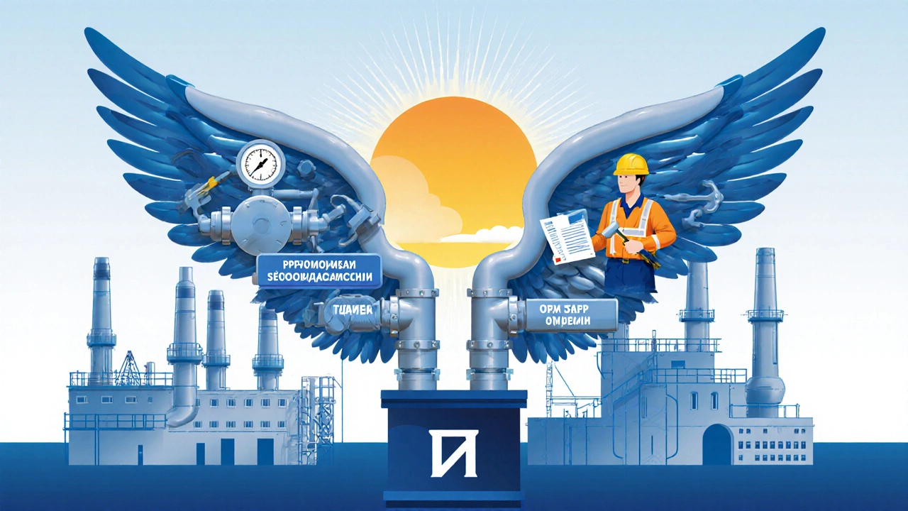 Два крыла — техника и люди — объединены в единую систему промышленной безопасности и охраны труда.