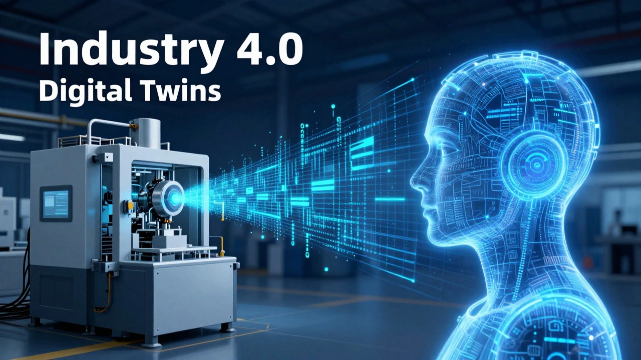 Цифровой двойник промышленного оборудования в стиле Индустрии 4.0