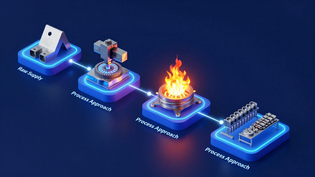 Изометрическая схема технологической цепочки производства с потоками данных